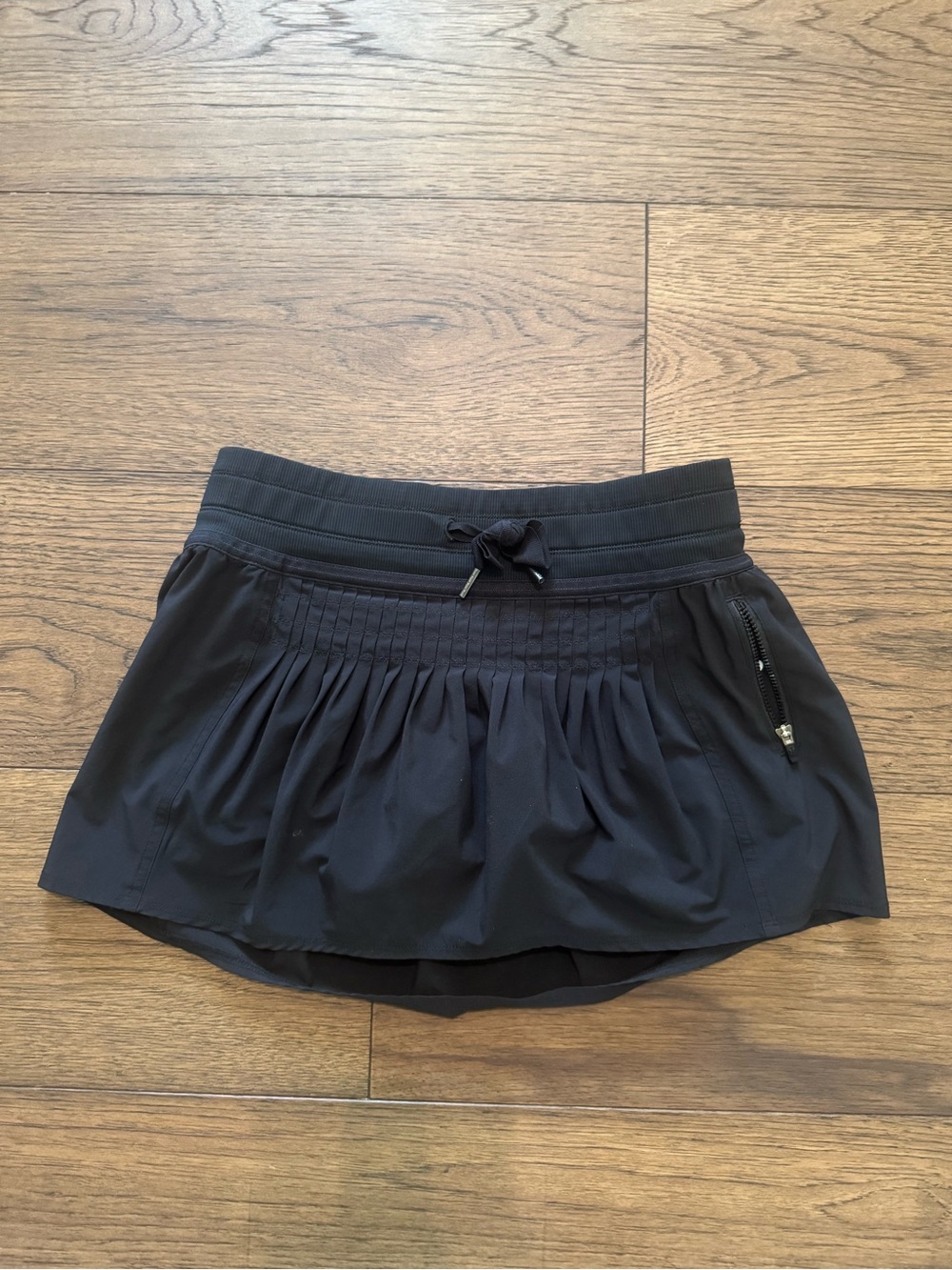 lululemon athletica Black Circle Skirt with Drawstring Waist